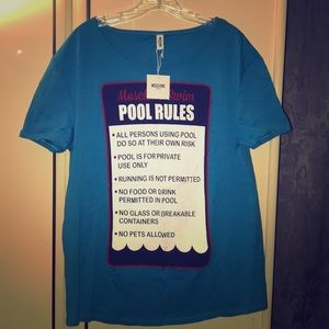 Moschino Swimwear Coverup T-shirt